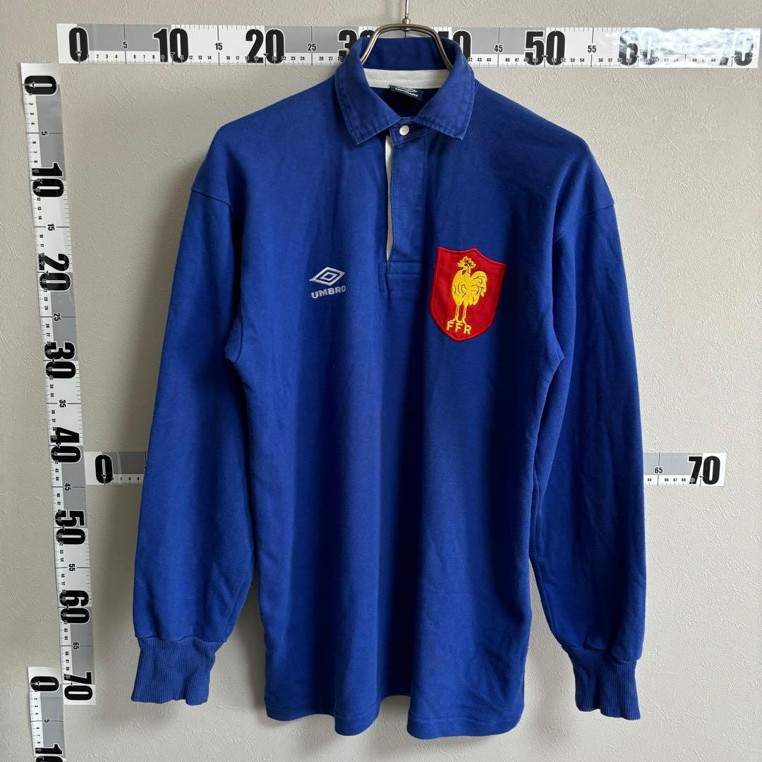 UMBRO アンブロ ラグビー フランス代表 ラガーシャツ ロングスリーブポロ