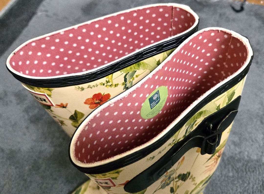 HUNTER ハンター レインブーツ RHSコラボ 花柄 長靴