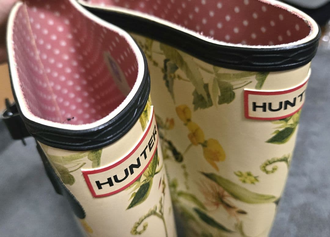 HUNTER ハンター レインブーツ RHSコラボ 花柄 長靴