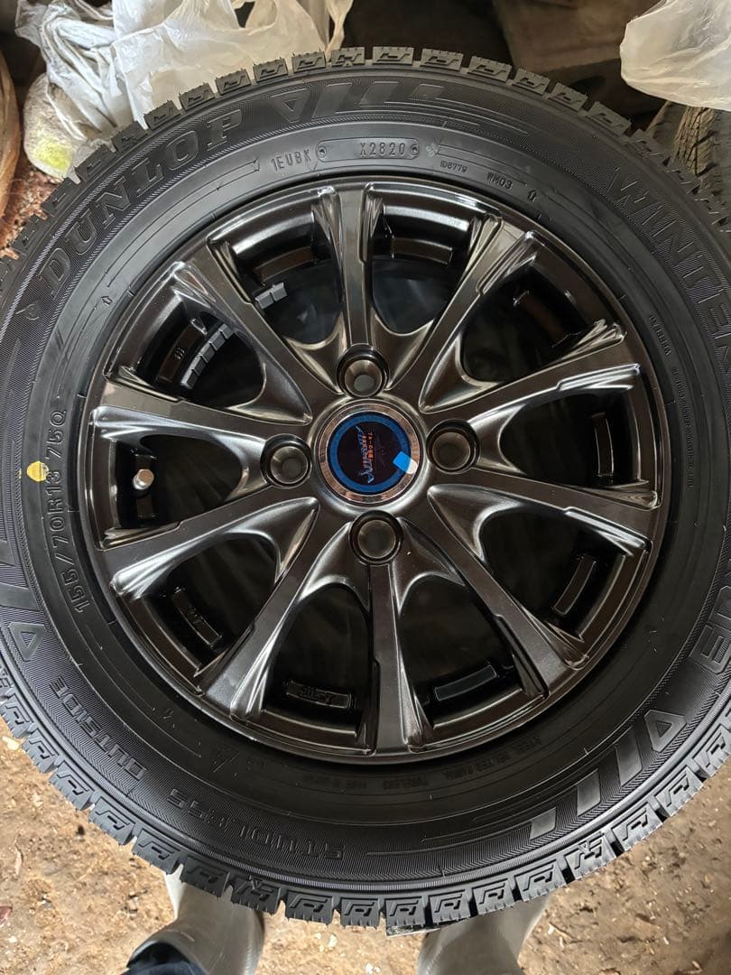 け*ん様 ダンロップ WINTER MAXX 03 タイヤセット 155/70