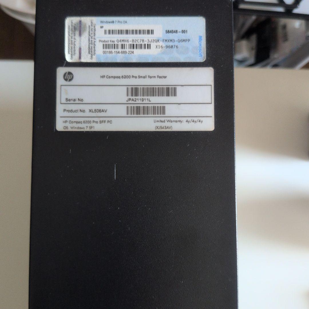 【HP Compaq】ゲーミング デスクトップ パソコン 取扱説明書なし