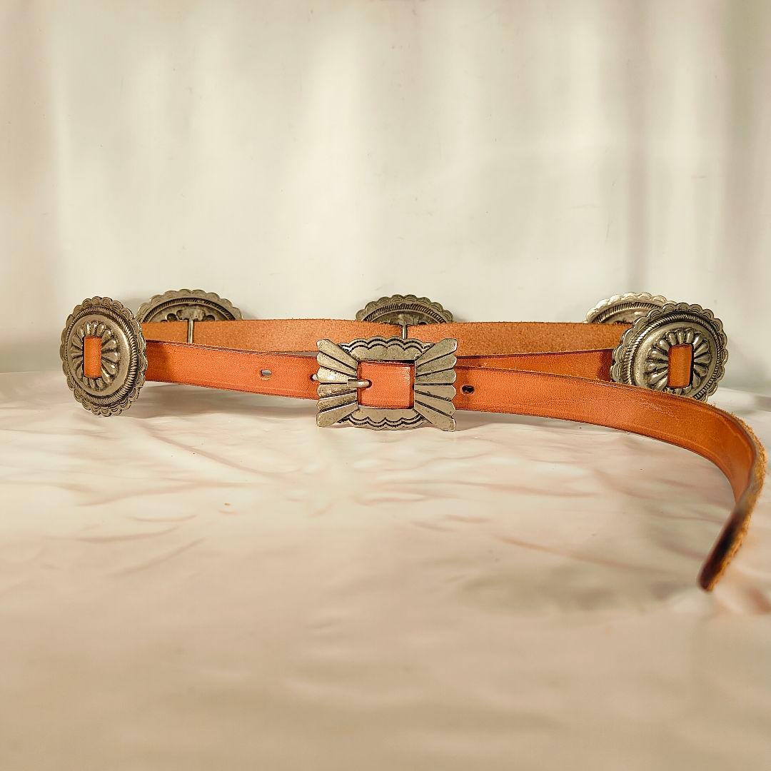 【新品極美品】RIVOLTA×JOKER　高級革コンチョベルト　イタリア製正規品