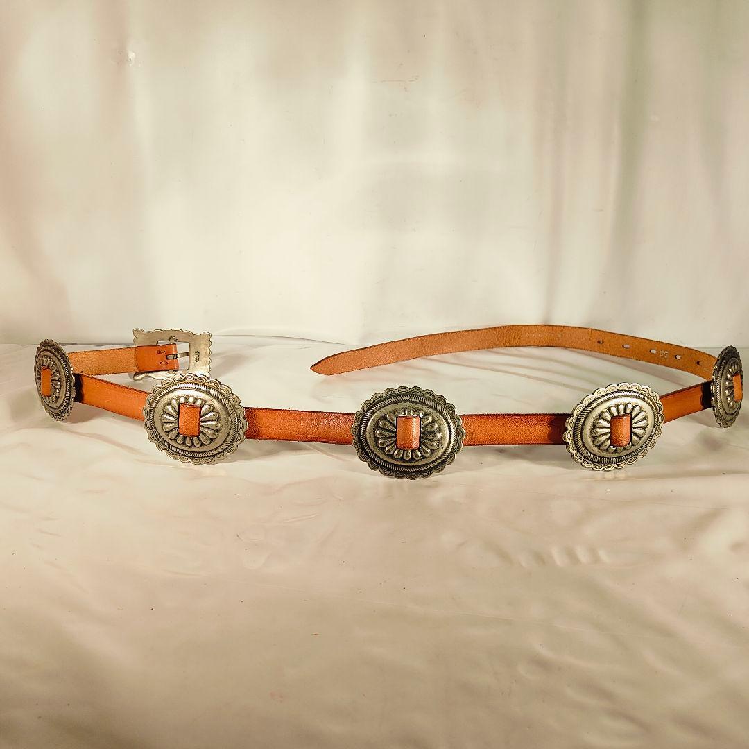 【新品極美品】RIVOLTA×JOKER　高級革コンチョベルト　イタリア製正規品