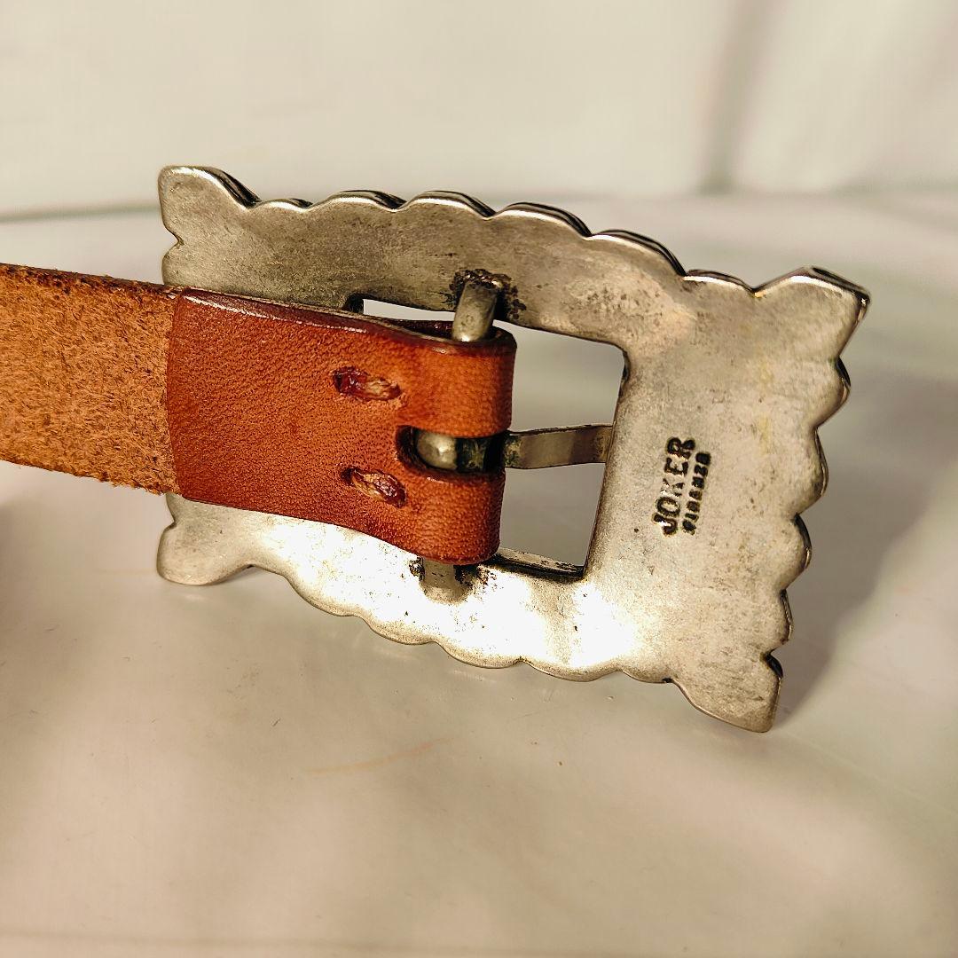 【新品極美品】RIVOLTA×JOKER　高級革コンチョベルト　イタリア製正規品