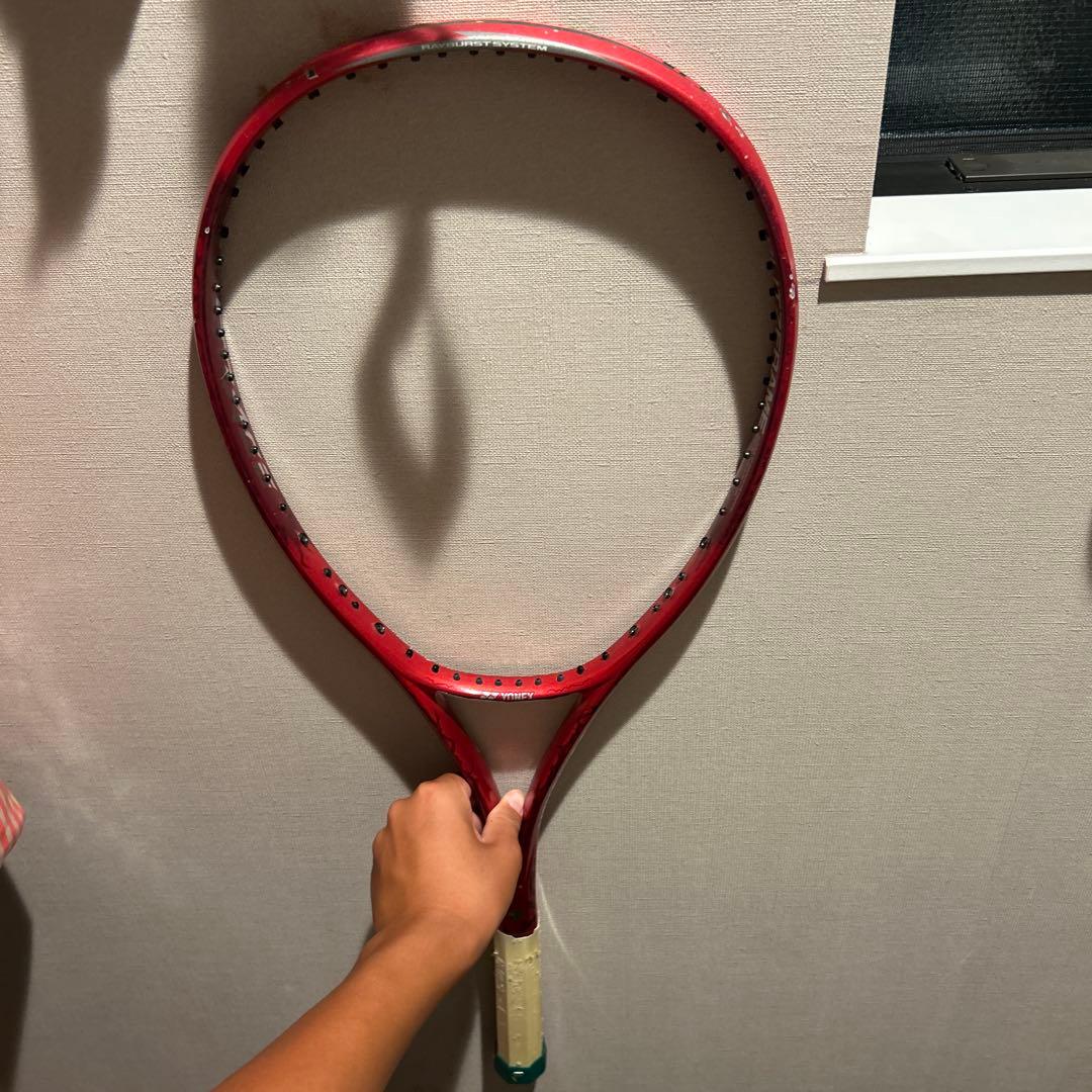 【非売品‼️値下げ可能】ヨネックス　ソフトテニスラケット　ボルトレイジ7s-紅-