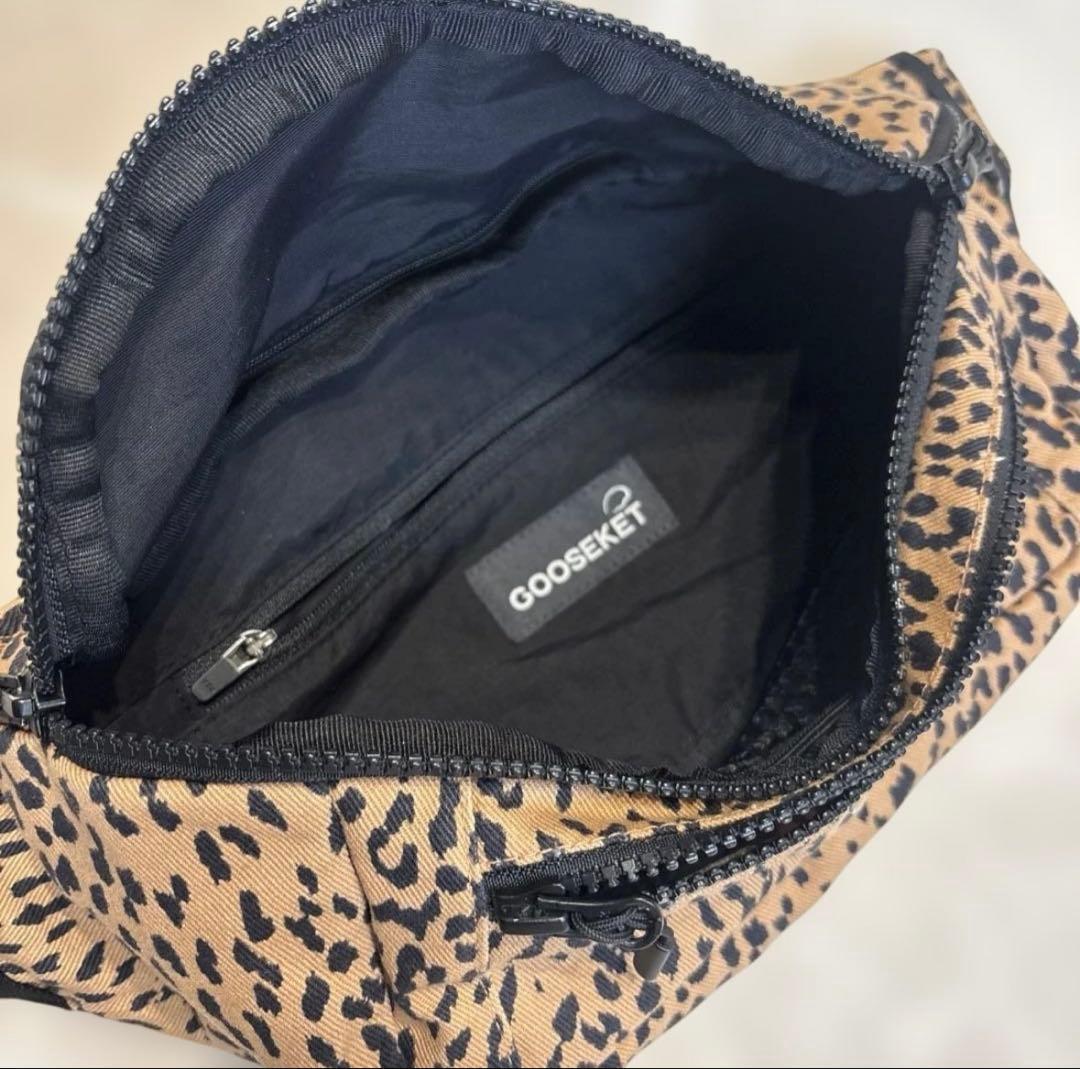 グスケット365プラス　ブラウンレオパード　ヒョウ柄デザイン　黄色