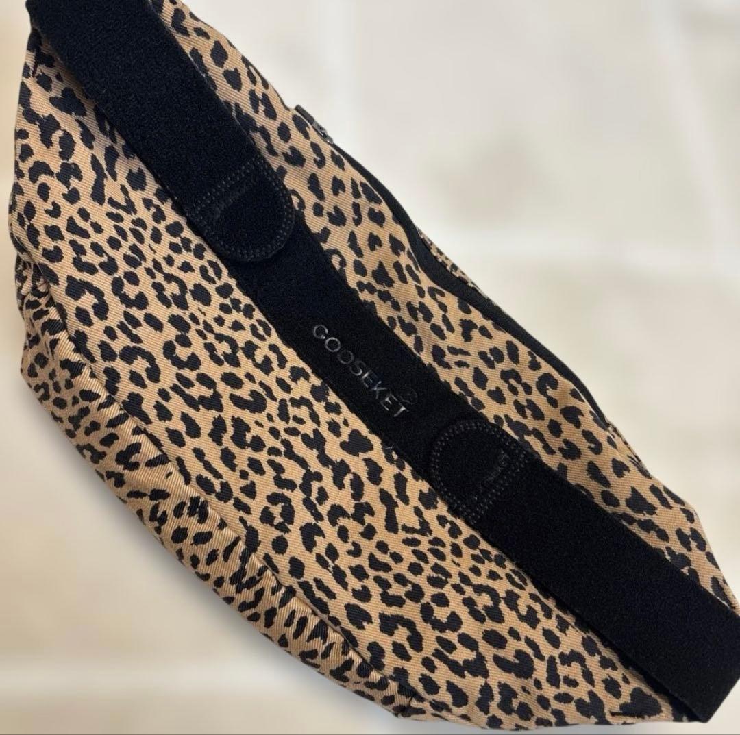 グスケット365プラス　ブラウンレオパード　ヒョウ柄デザイン　黄色