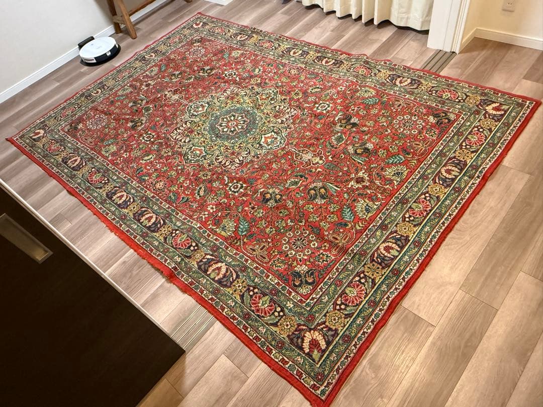 【ロシア製】ヴィンテージラグ(約194×281cm)ウズベキスタン蚤の市で購入