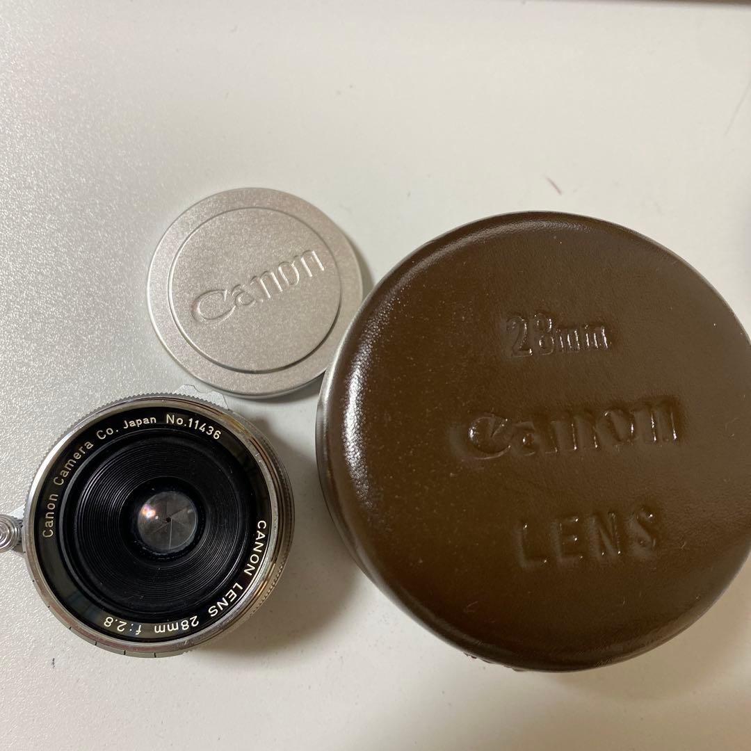 Canon lens 28mm 2.8 レアレンズL39