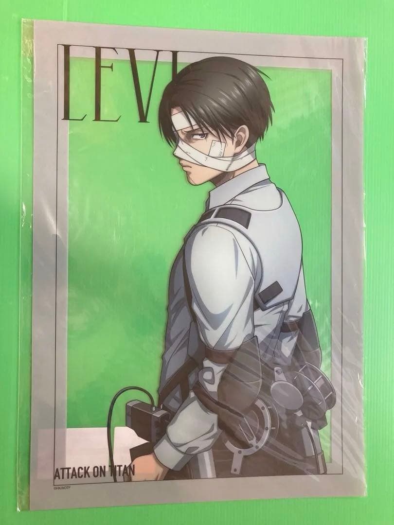 進撃の巨人 リヴァイ A3クリアポスター 地鳴らし ポップアップストア限定
