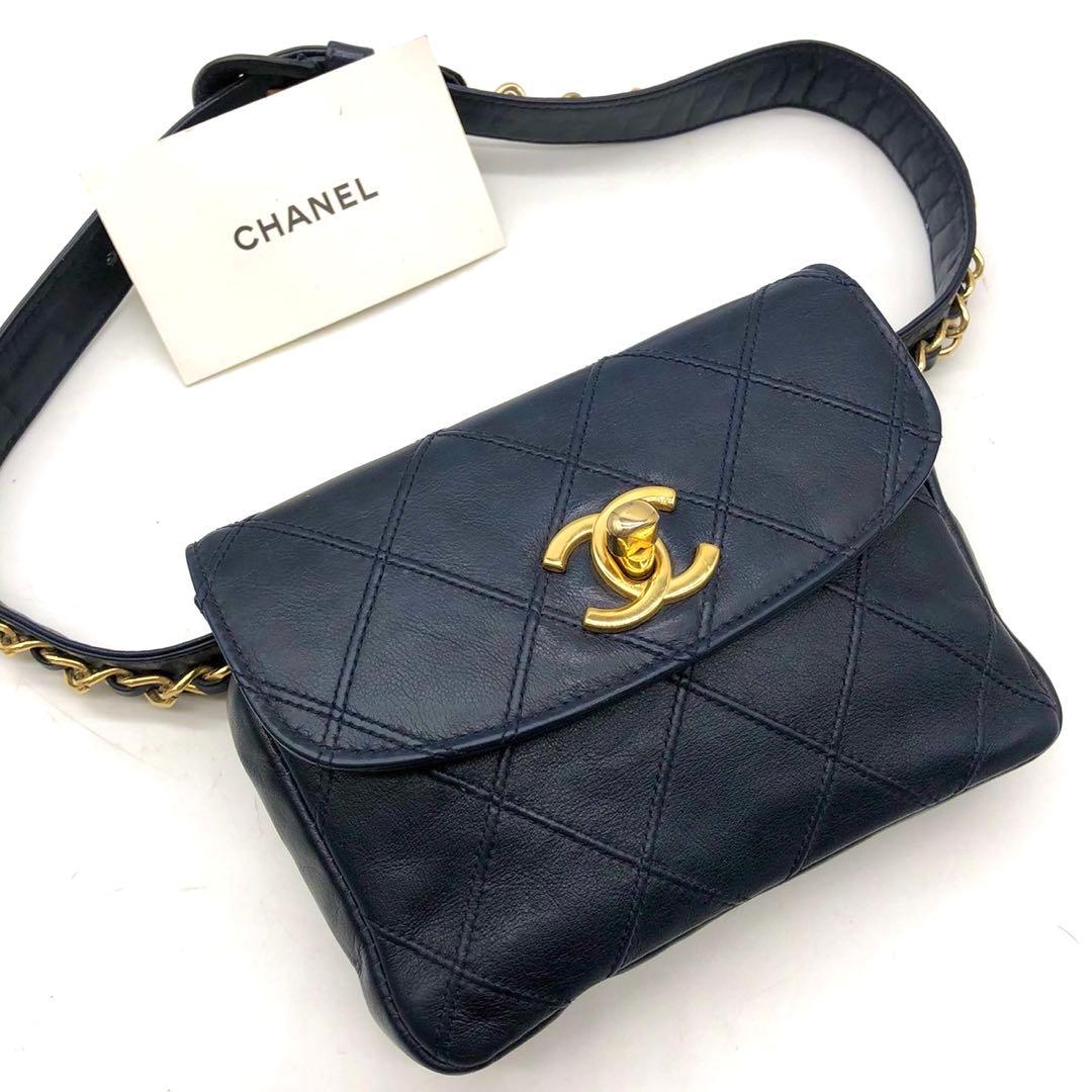 ✨美品✨シャネル ウエストポーチ ビコローレ ココマーク ターンロック チェーン