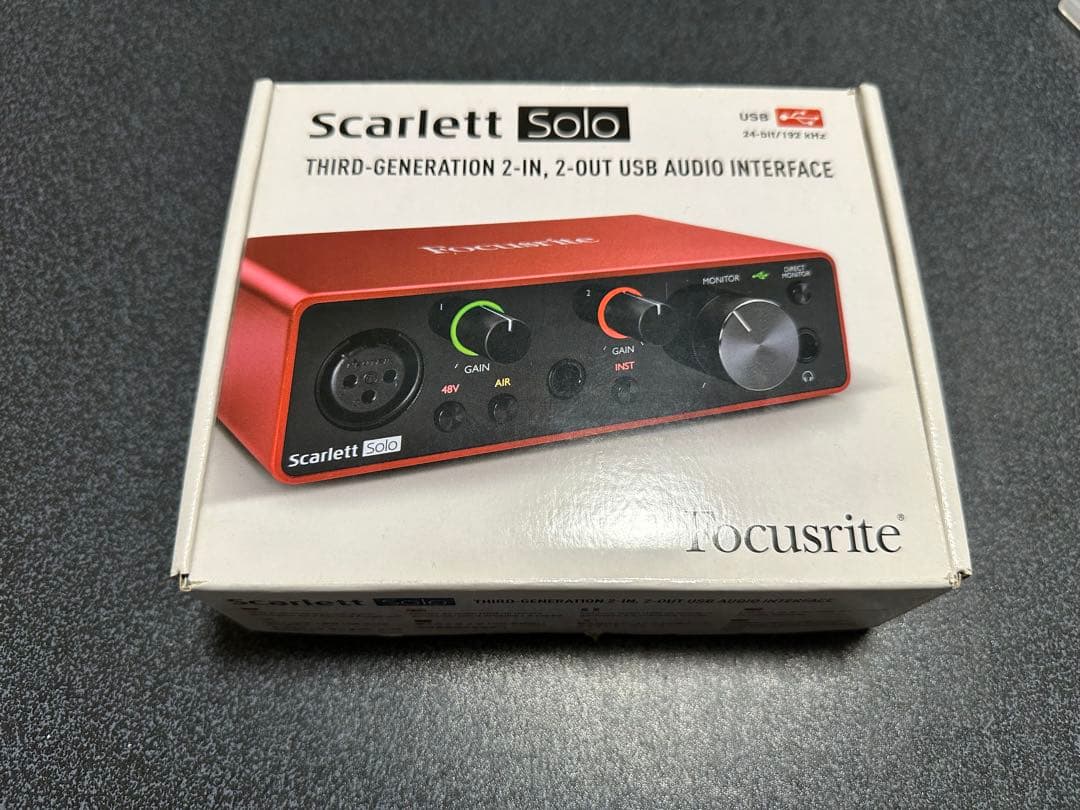 DTM・DAW FOCUSRITE Scarlett Solo (gen. 3)