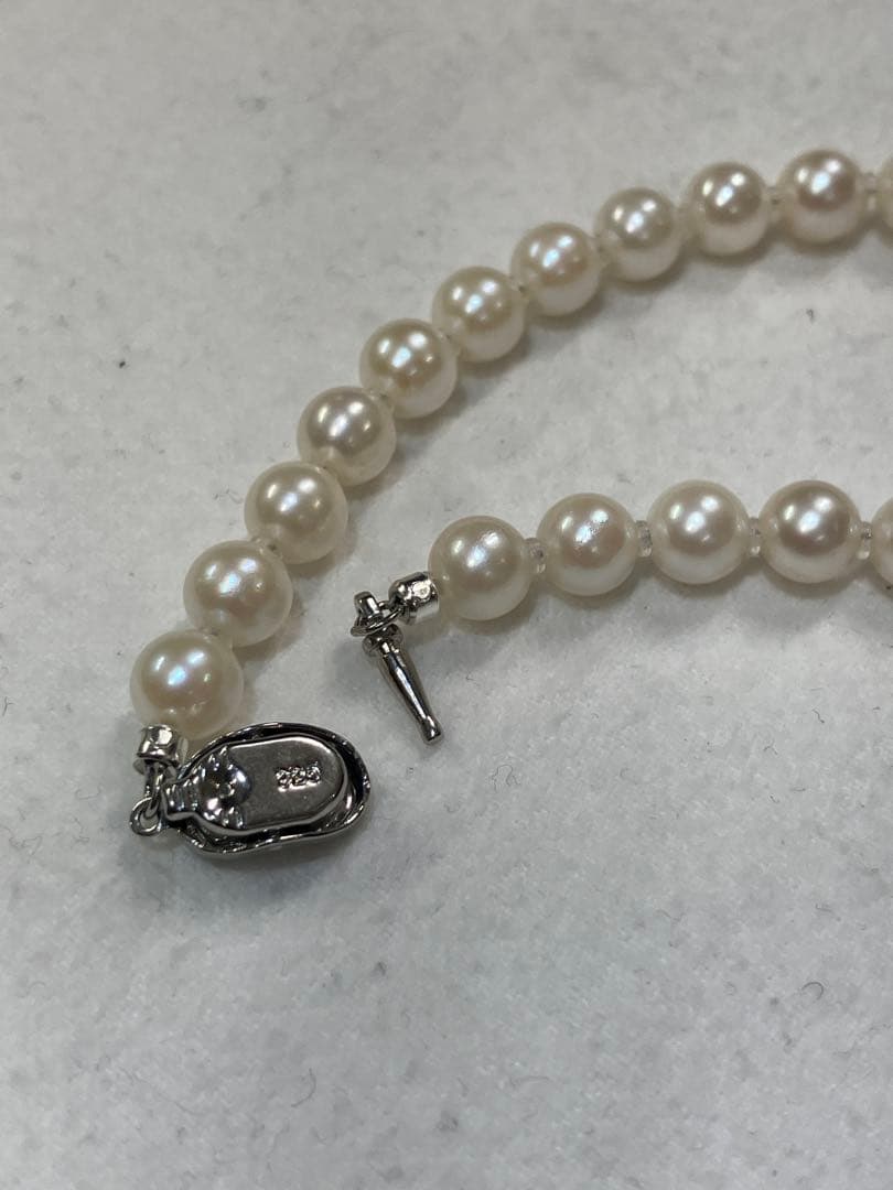 伊勢志摩英虞湾産あこや真珠　7-7.5 パールネックレス