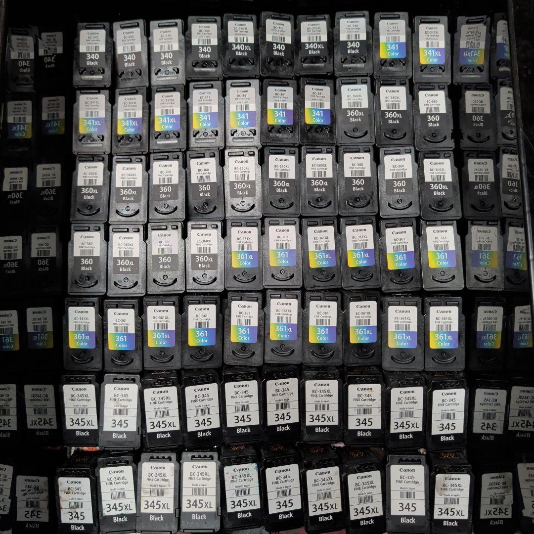 冀*歆様 キャノン　状態良好　使用済みインクカートリッジ　純正品100個