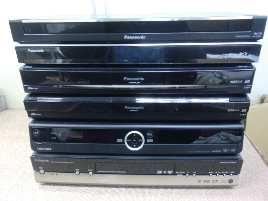 【中古・現状品】BDレコーダー・DVDレコーダー 6台セット