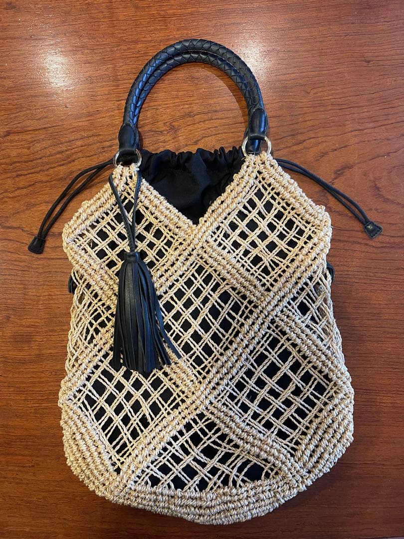 BAGMATI 編み込みデザイン かごバッグ