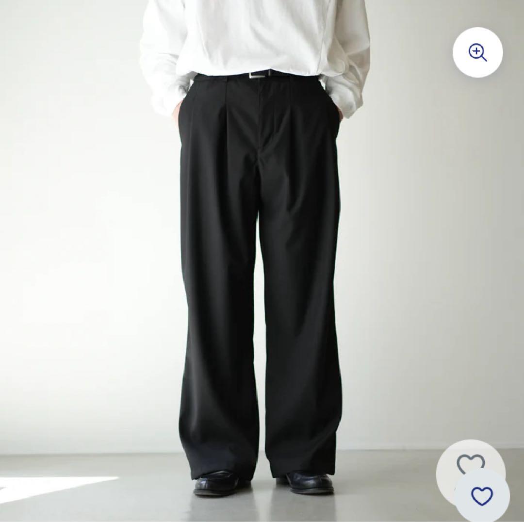 【bonbon store】ストレートスラックス B5046 ブラック