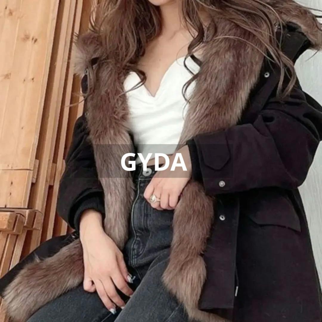 GYDA N3B エコファーアウター　ブラック　黒　完売色　フード　ビッグフード