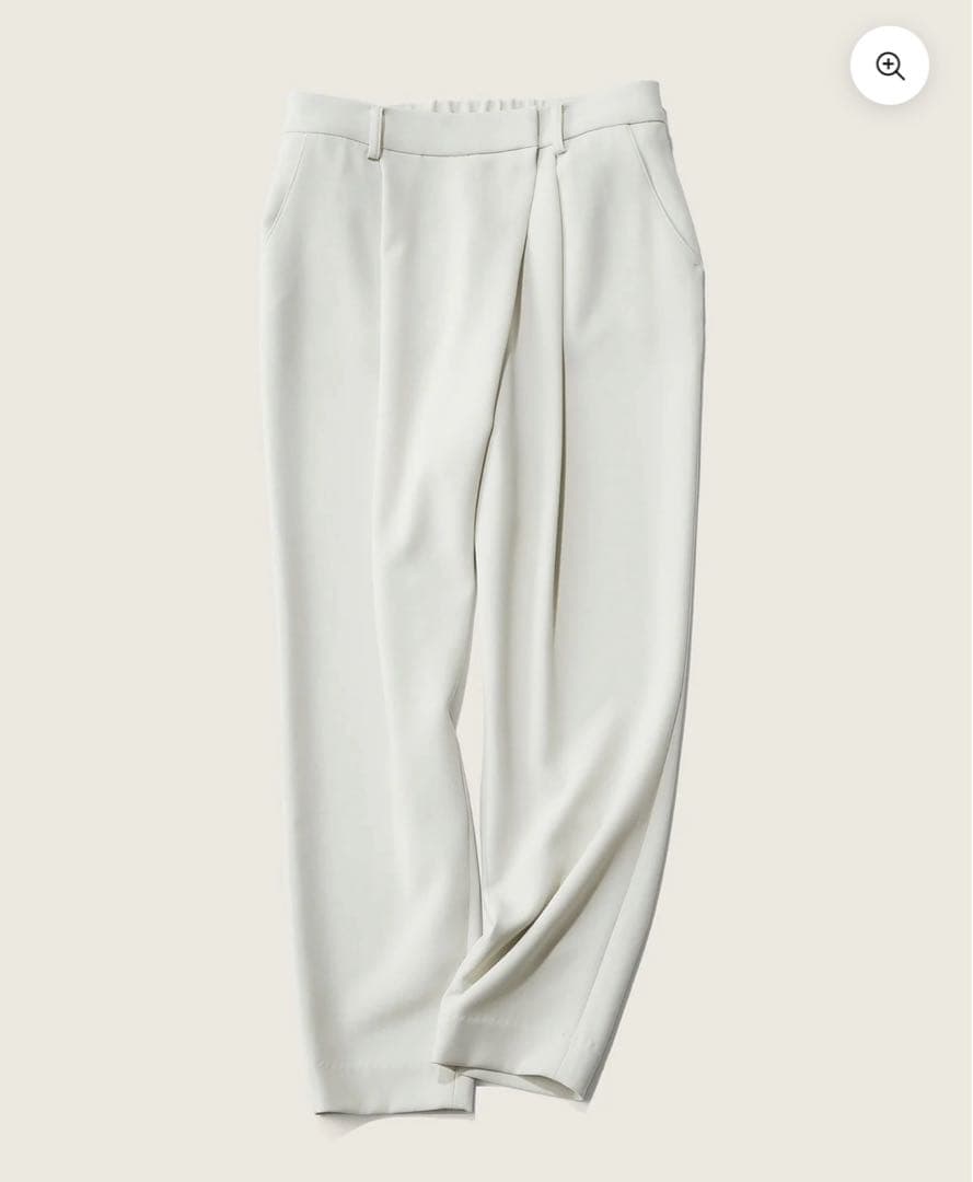 【新品】ソージュ タックパンツ　ライトグレー　S