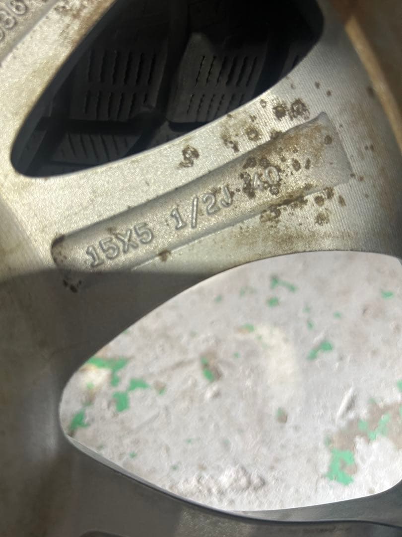 マツダ純正溝有りスタッドレス15インチ ホイールセット