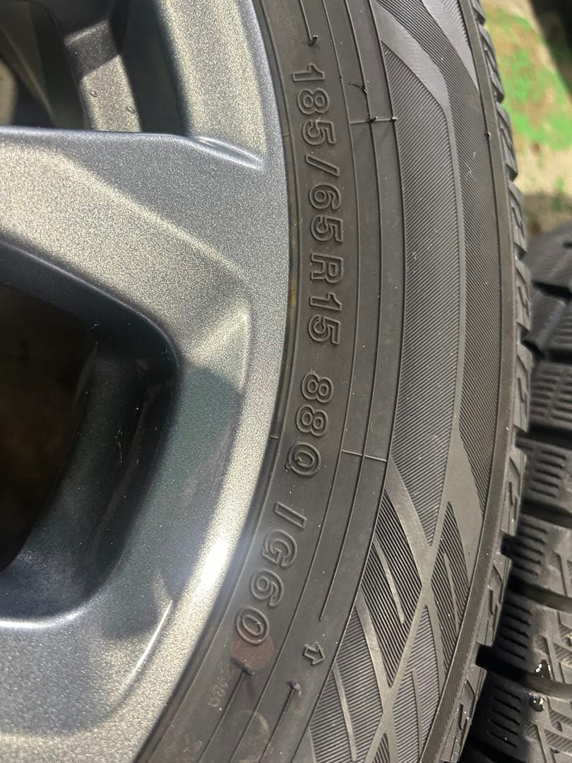 マツダ純正溝有りスタッドレス15インチ ホイールセット