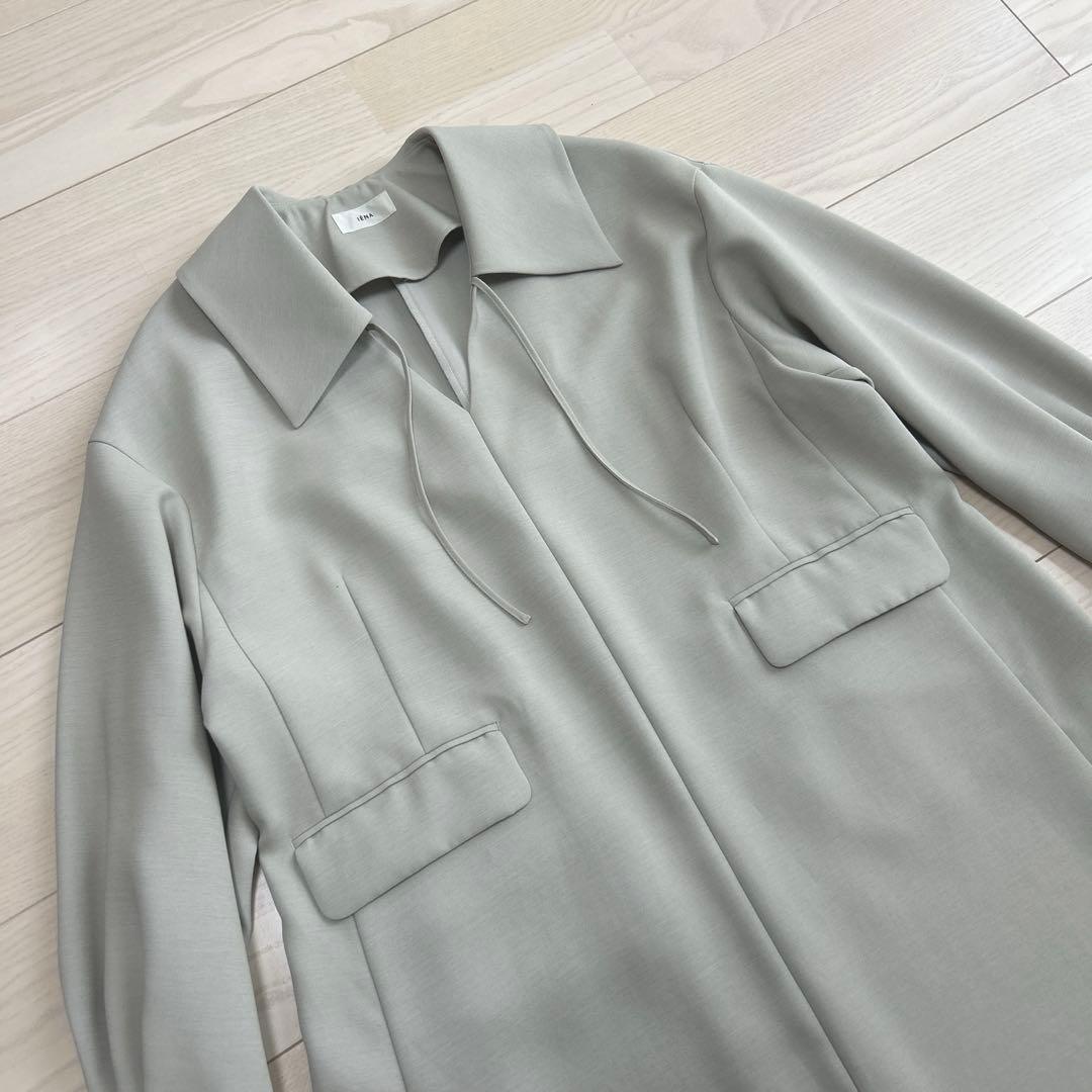 IENA ＆NAVY スキッパーフレアワンピース　2025SS 36サイズ