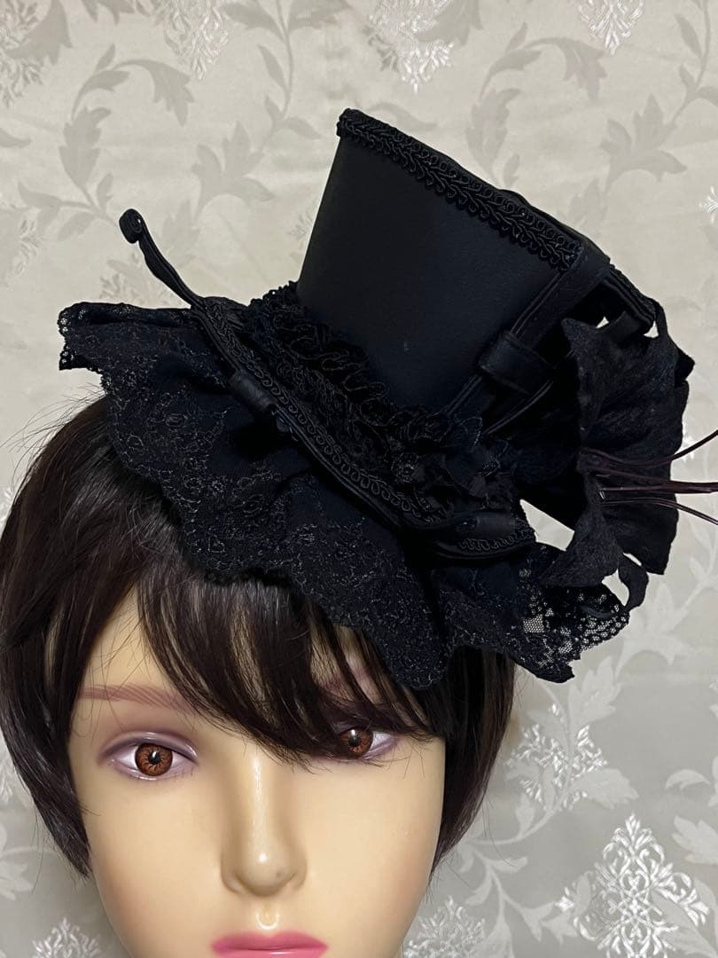 ロリータ ハット ミニハット 帽子 ゴシック