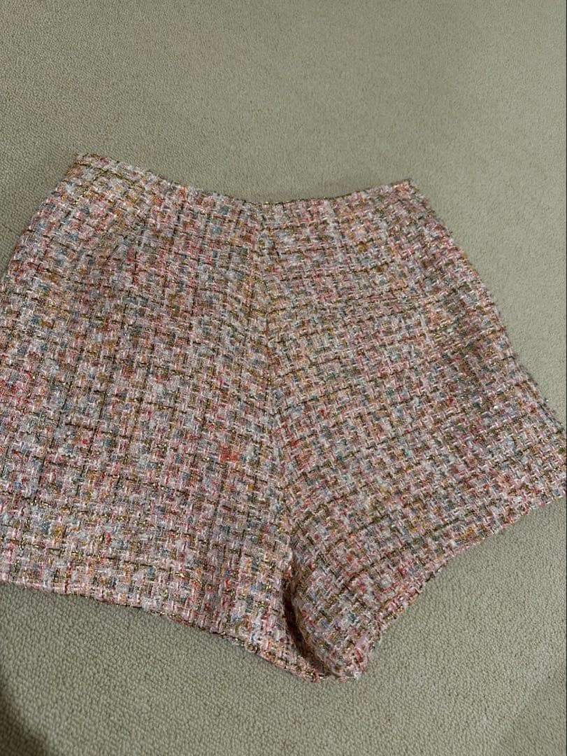 セルフポートレートのツイードショートパンツ