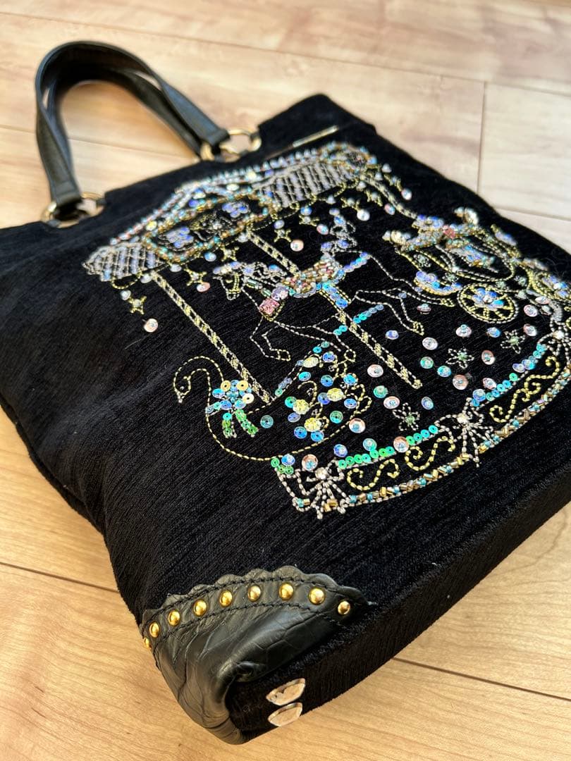 【未使用】Think Bee！シンクビー★メリーゴーランド★ビーズ トートバッグ