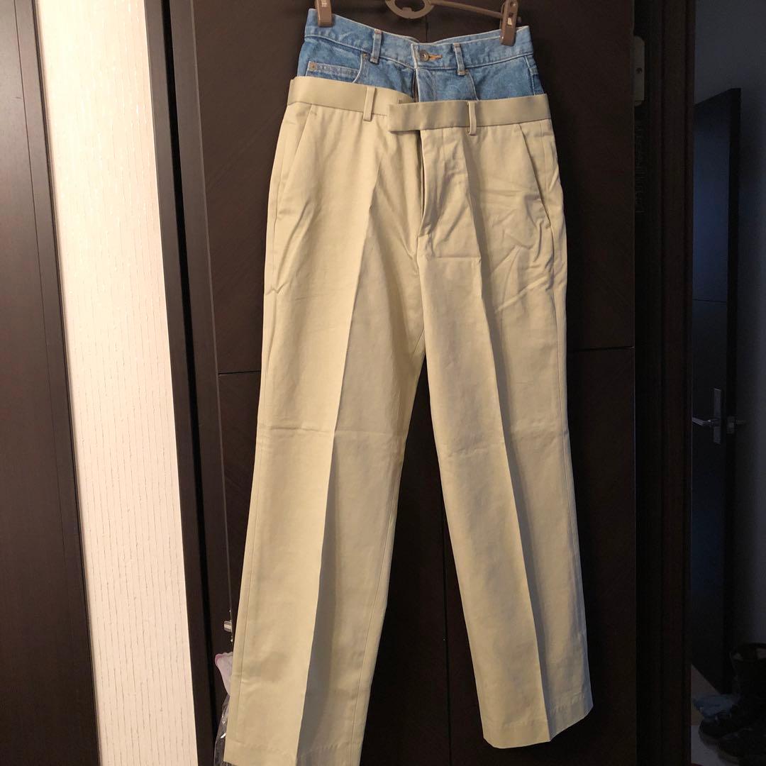 新品アンスクリア　INSCRIRE38 ドッキングチノパン