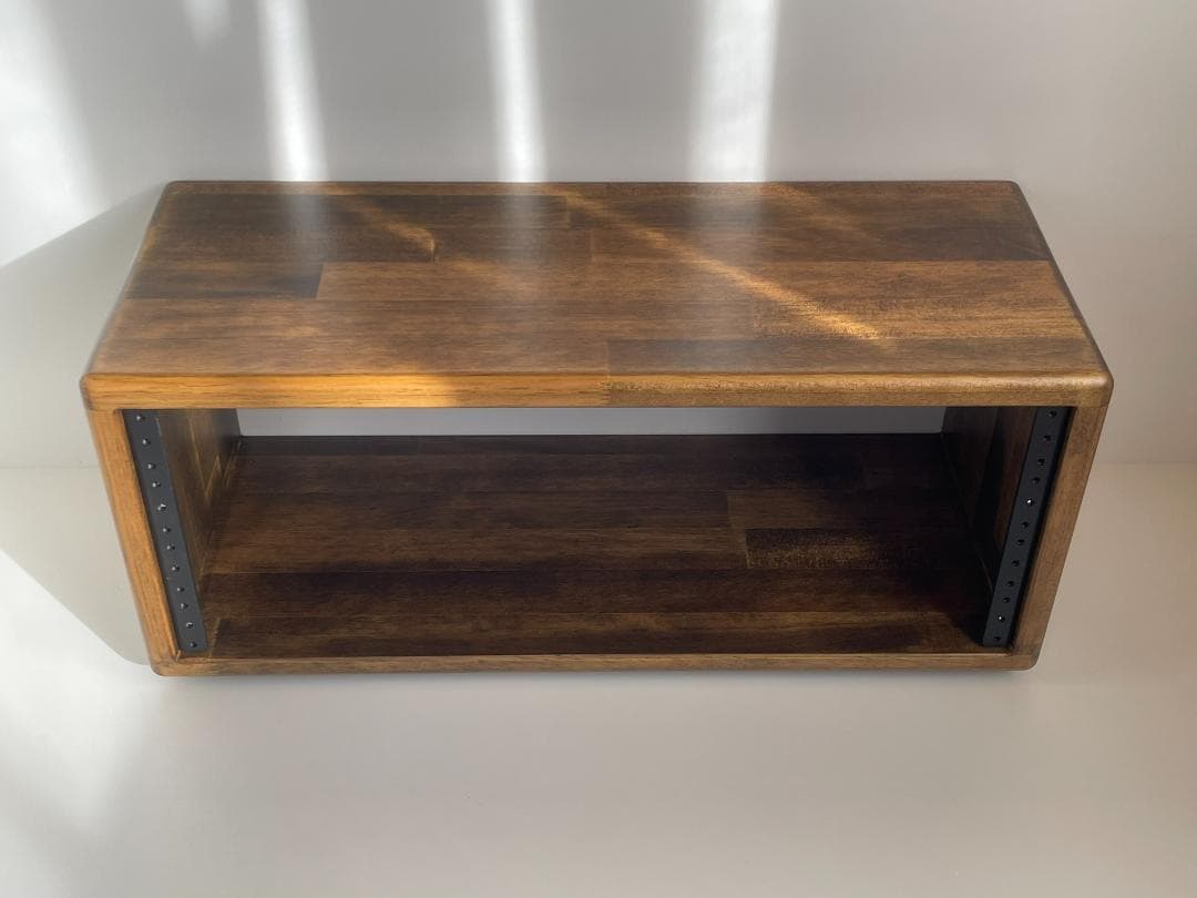 在庫処分価格　4Uラックケース　自作品　オーク色