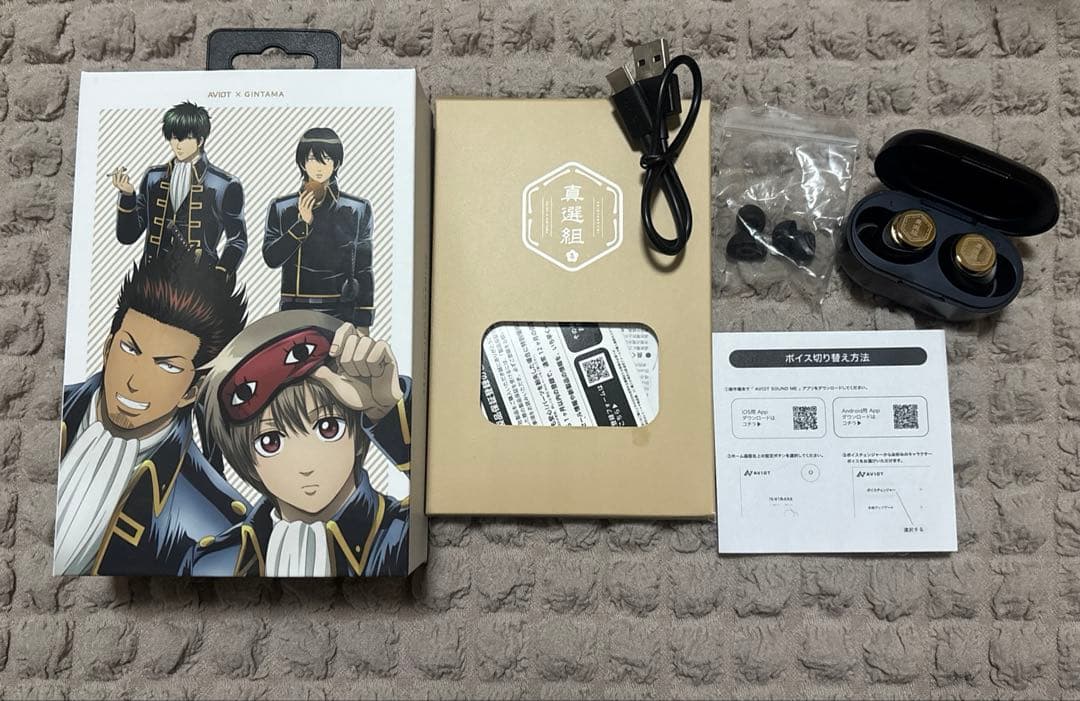 【美品】AVIOT×『銀魂』コラボ 真選組モデル イヤホン