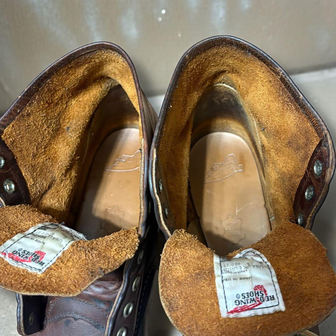 【定番のプレーントゥ】9111レッドウィング　6インチ クラシックラウンドブーツ