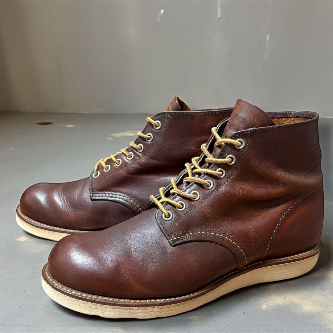 【定番のプレーントゥ】9111レッドウィング　6インチ クラシックラウンドブーツ