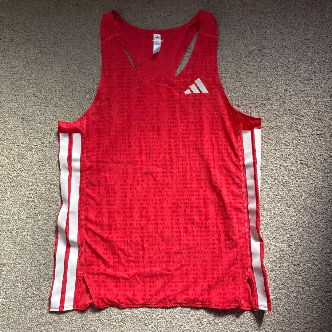 リ*ウ様 Adidas ADIZEROランニングシングレット