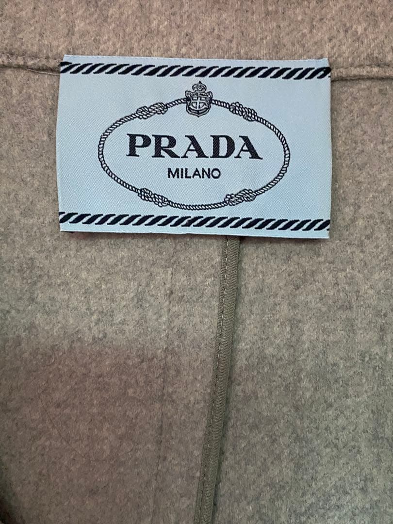 PRADA グレー ウールコート