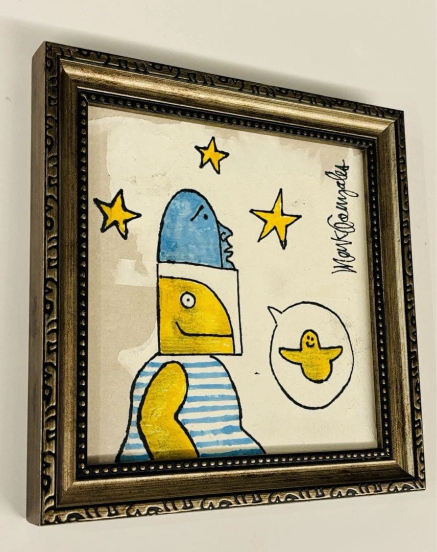 mark gonzales マークゴンザレス 原画 アート 額入　gonz