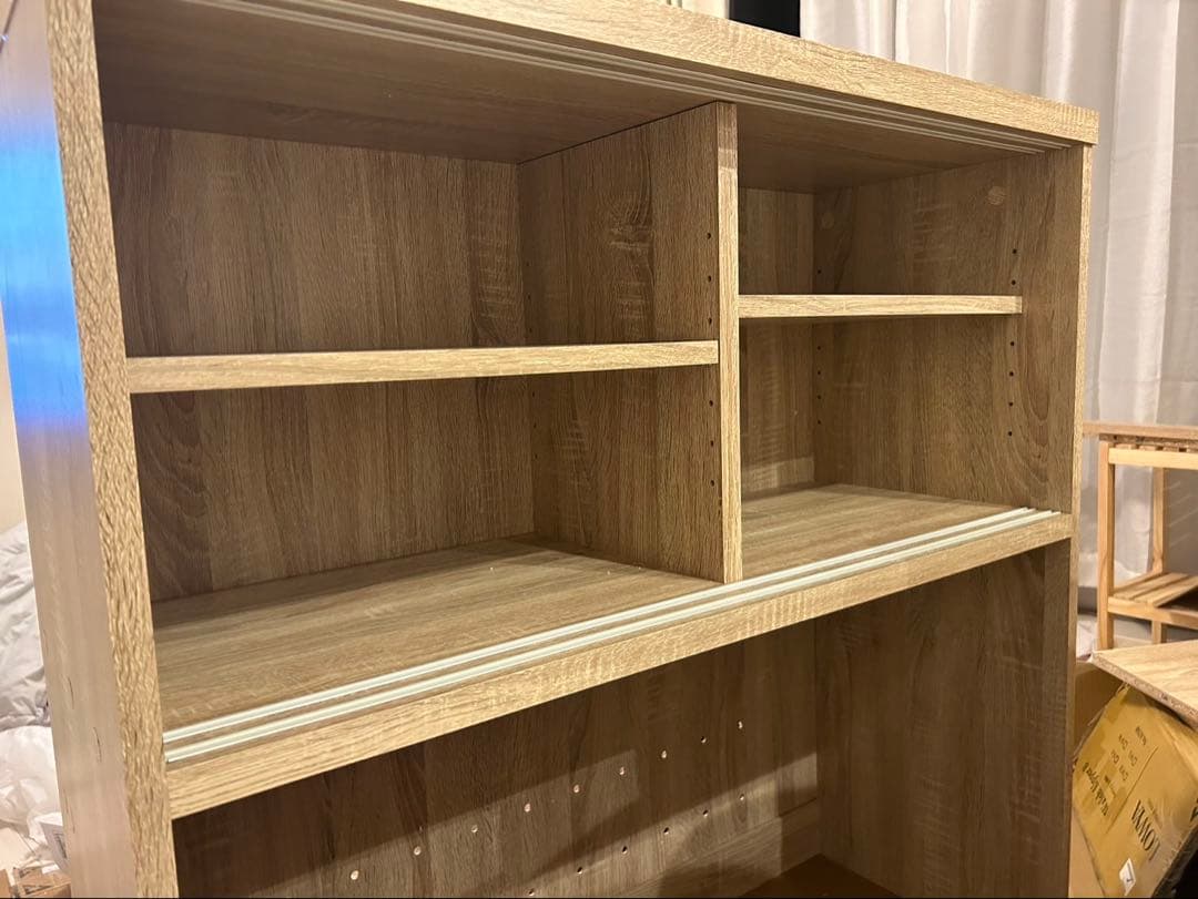 【PEKOPOKO☆】LOWYA 食器棚 レンジ台 幅90cm