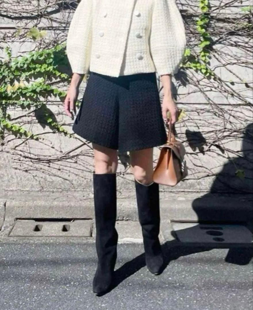 【最終価格】cygne シーニュ ツイードショートパンツ ハイウエスト