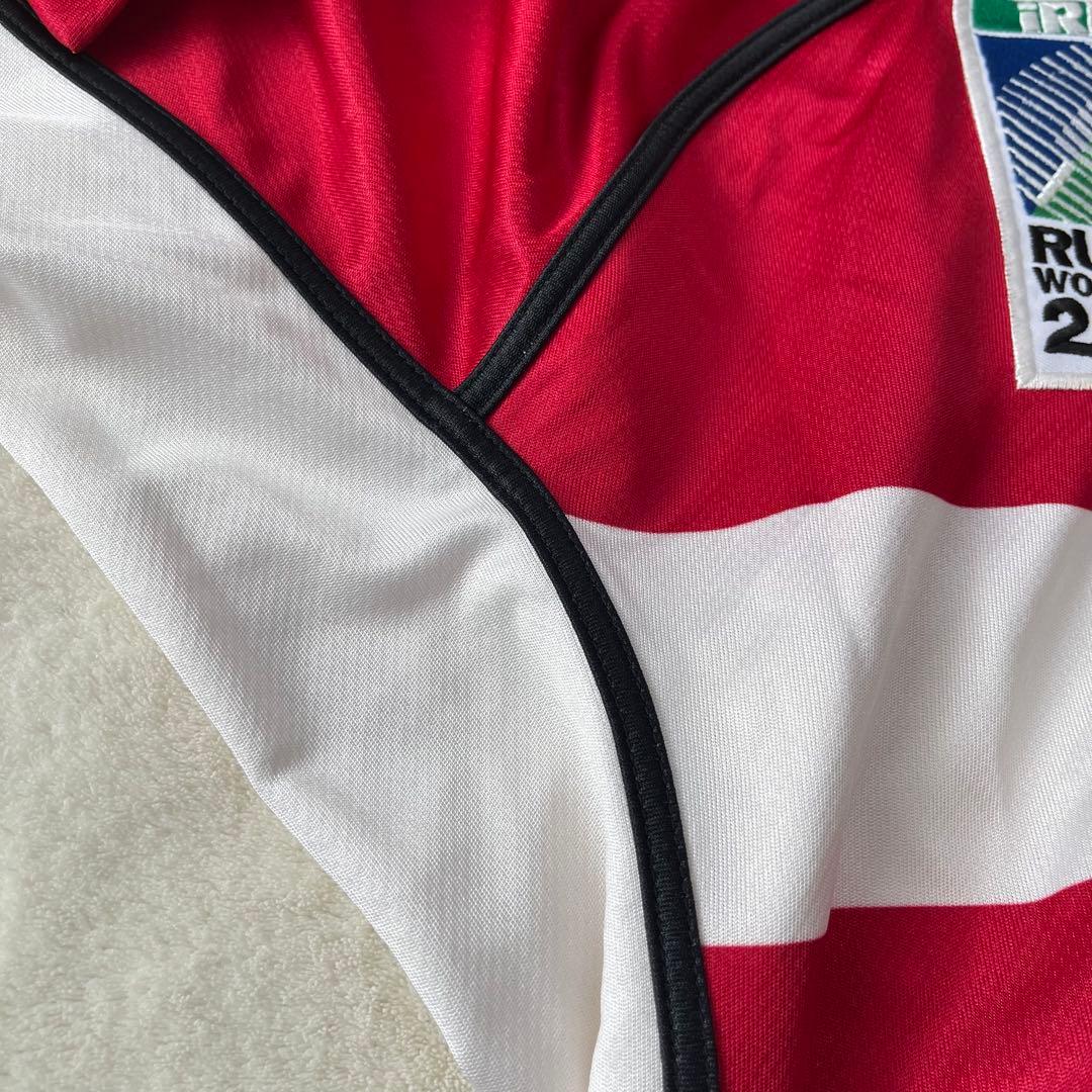 激レア希少RUGBY WORLD CUP 2003 日本代表ラガーシャツXL 赤