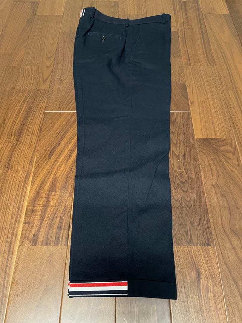 Thom Browne ネイビー トリコロール チノパン