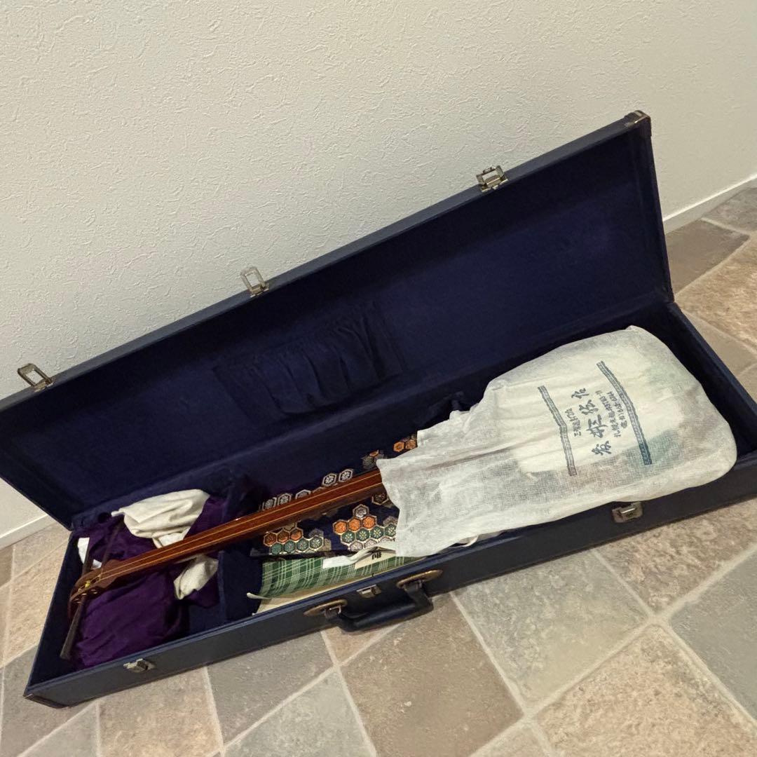 【美品】三味線セット　藤井三絃　教本付き