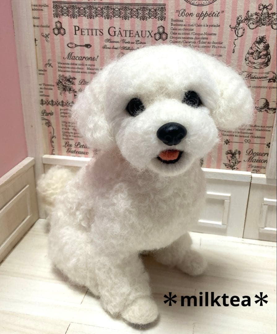 羊毛フェルト　オーダー　プードル