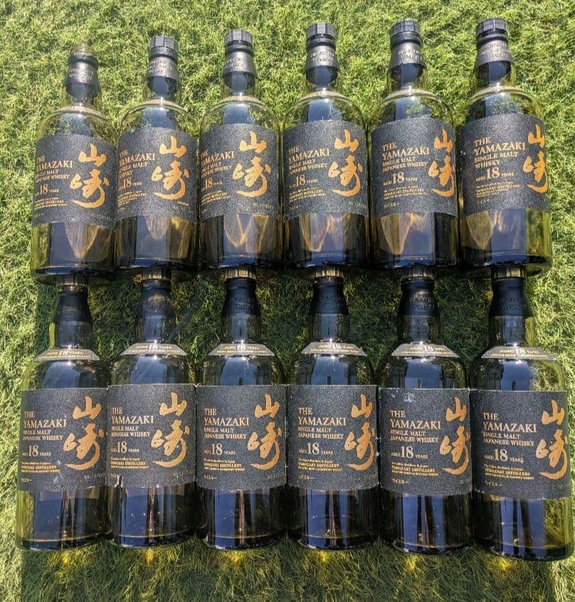 山崎 18年 シングルモルトウイスキー 空瓶
