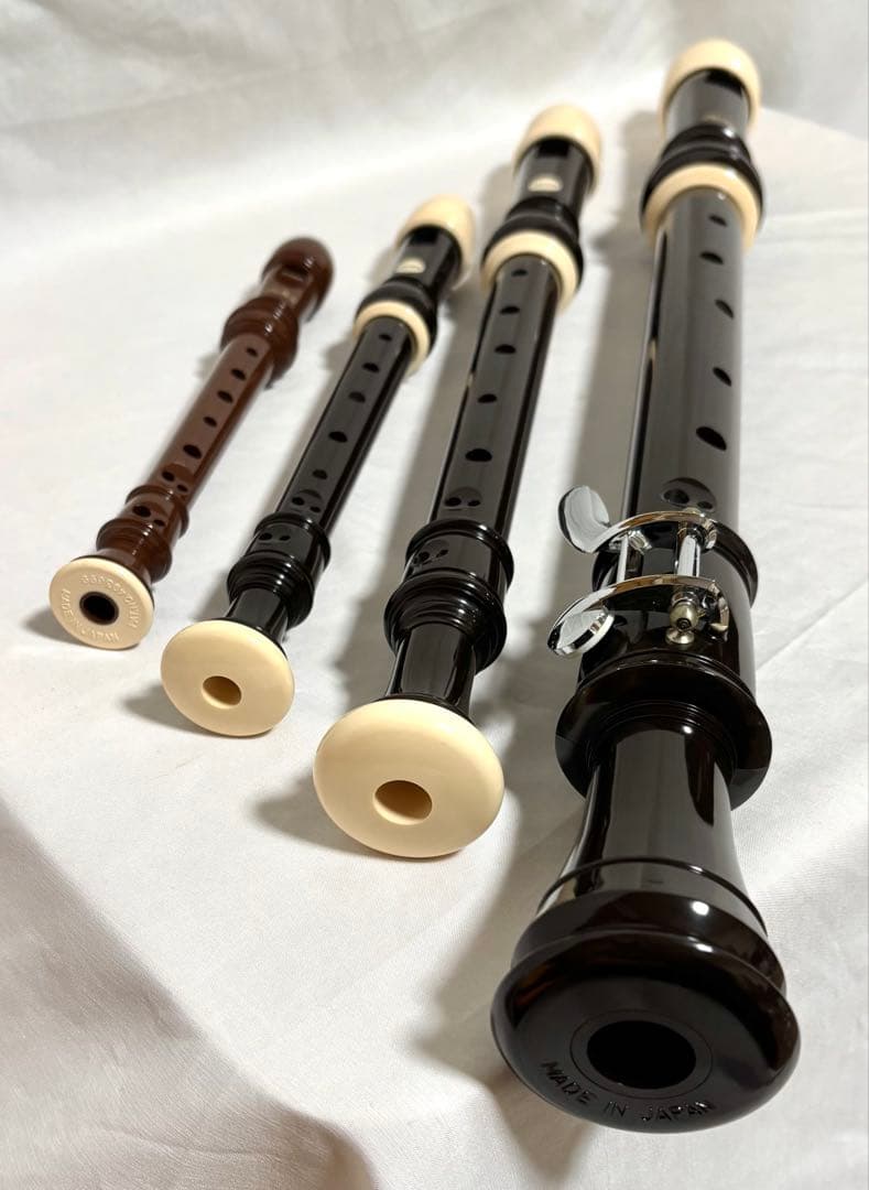 Aulos リコーダーセット 4本 日本製
