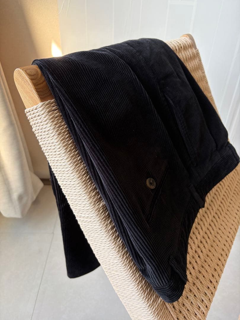 ベルナールザンスBERNARD ZINSコーデュロイ 42 ブラックbeams