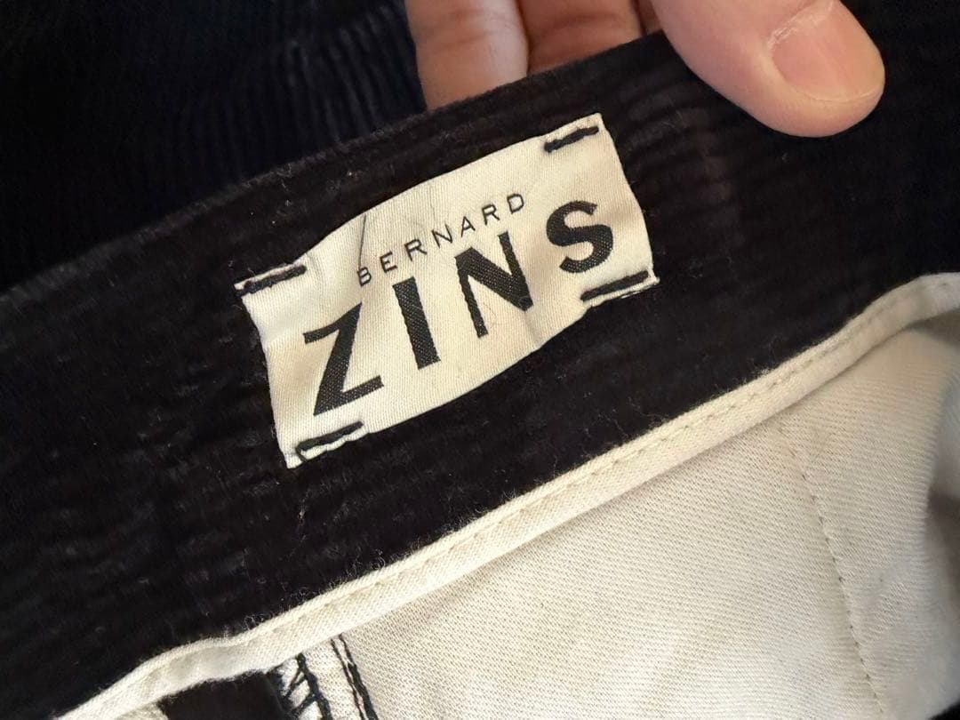 ベルナールザンスBERNARD ZINSコーデュロイ 42 ブラックbeams