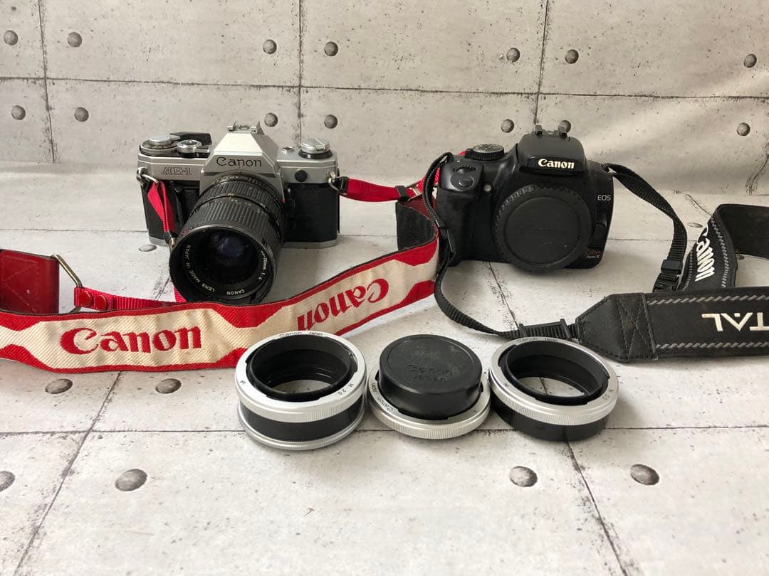 Canon AE-1 & Kiss Digital X ボディジャンク(L128