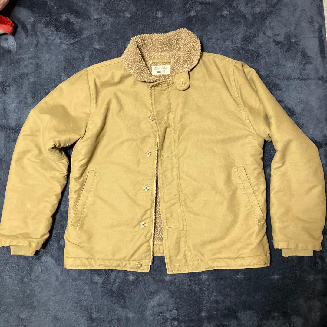 WAIPER N1デッキジャケットXL 美品ゴールデンサイズ！
