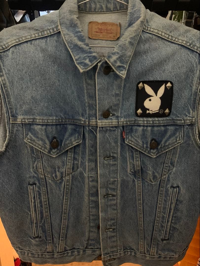 USA製 Levis 70506 デニムベスト　プレイボーイ　カスタム